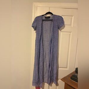 Realisation Par Blue Puff Sleeve Maxi Sundress